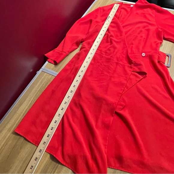 Topshop Bold Red Mini Dress - Picture 5 of 7